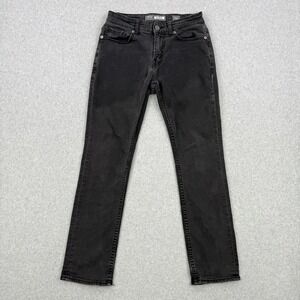 BKE Jeans Mens 30x29 Black Alec Straight Leg Faded Stretch Denim 5 Pocket Buckle